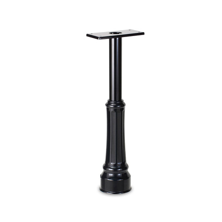 ARCHITECTURAL MAILBOXES Basic In-Ground Post with Decorative Cover Black 7507B